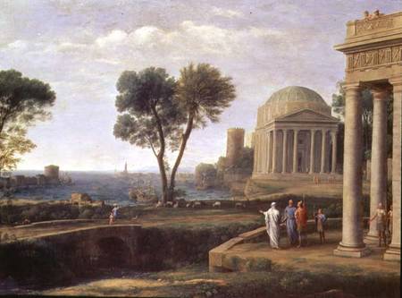 Landscape with Aeneas at Delos a Claude Lorrain