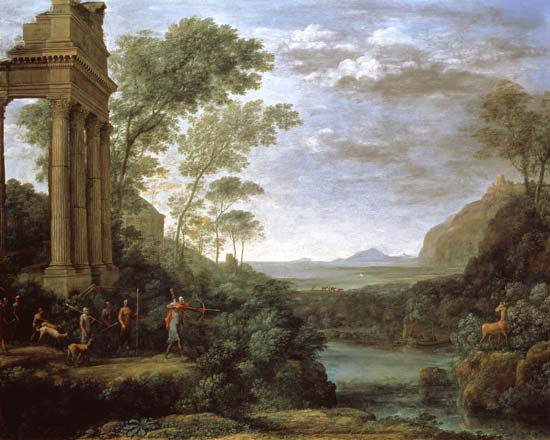 Landscape with Ascanius Shooting the Stag of Sylvia a Claude Lorrain