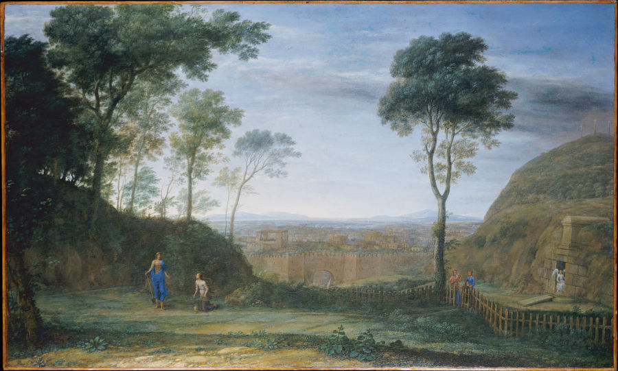 Christ Appears in front of Mary Magdalene (Noli me tangere) a Claude Lorrain