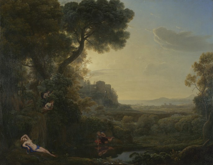 Landscape with Narcissus and Echo a Claude Lorrain