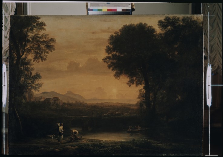 Landscape with Tobias and the Angel a Claude Lorrain
