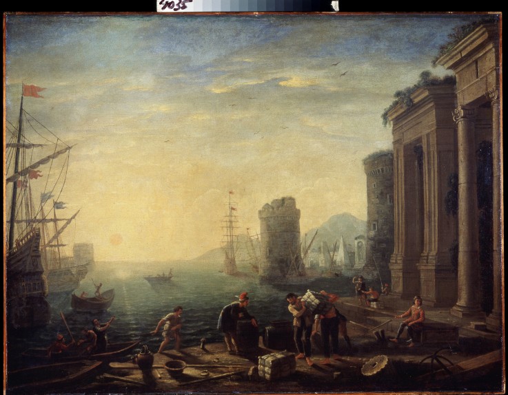 Morning in the Harbour a Claude Lorrain