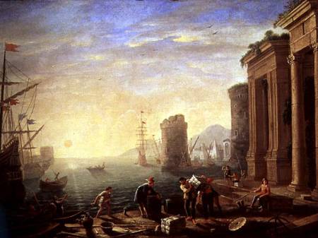 Morning at the Port a Claude Lorrain