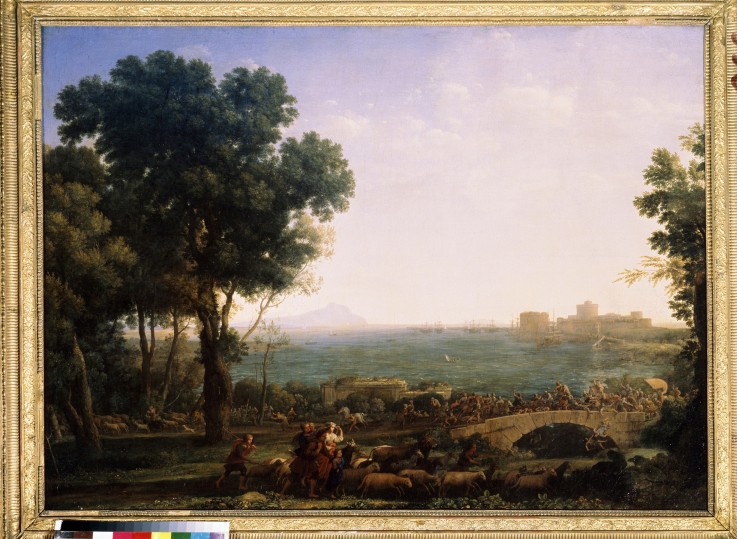 Battle on the Bridge (Battle between Emperors Maxentius and Constantine) a Claude Lorrain