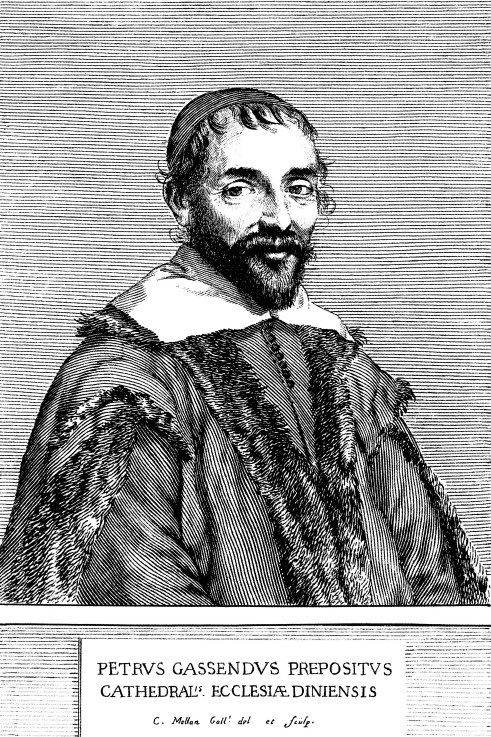 Portrait of the philosopher, scientist, astronomer, and mathematician Pierre Gassendi (1592-1655) a Claude Mellan