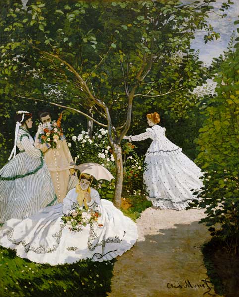 Donne in giardino in Ville d'Avray a Claude Monet