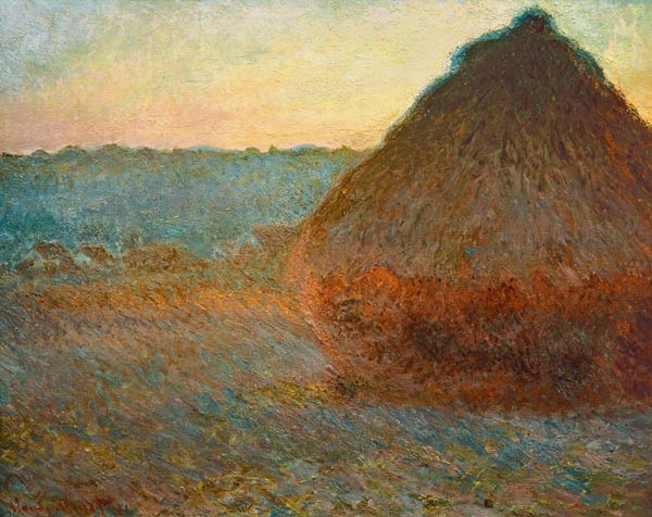 Haystack, Sunset a Claude Monet