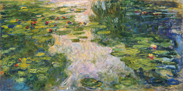 Il bacino delle ninfee a Claude Monet