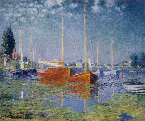 Le barche rosse, Argenteuil a Claude Monet
