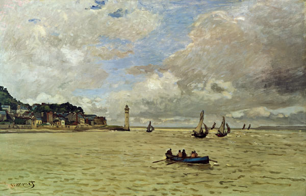 The lighthouse of Honfleur a Claude Monet