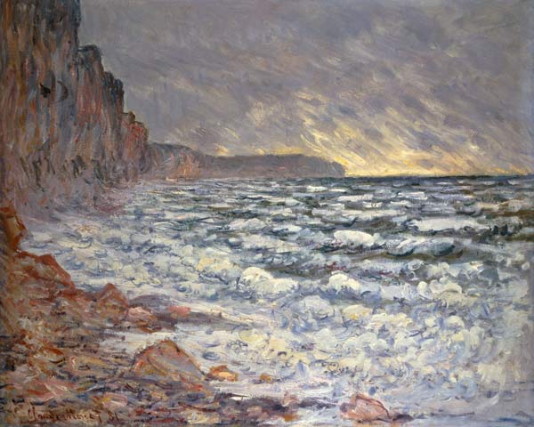 Fécamp, coastal landscape. a Claude Monet