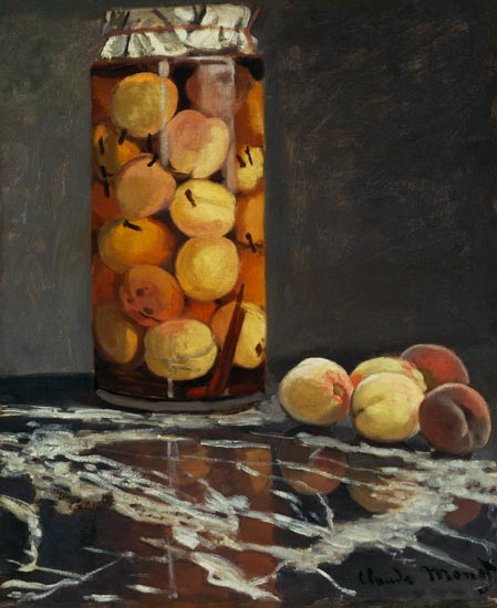 Vaso di Pesche a Claude Monet