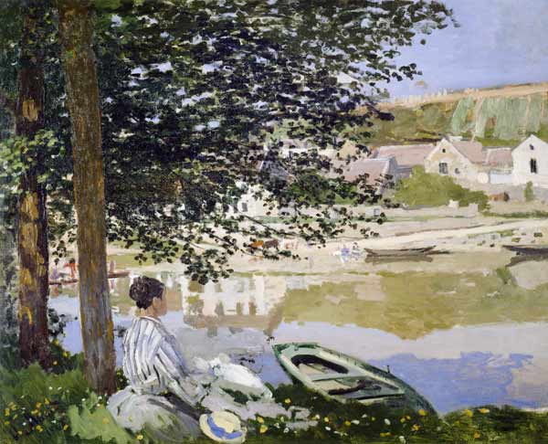 Am Ufer der Seine bei Bennecourt a Claude Monet