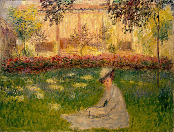 Woman in a Garden a Claude Monet