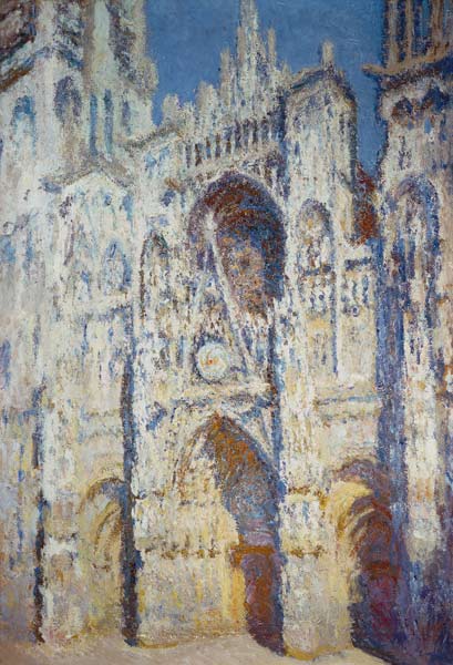 La Cattedrale di Rouen insoleggiata a Claude Monet