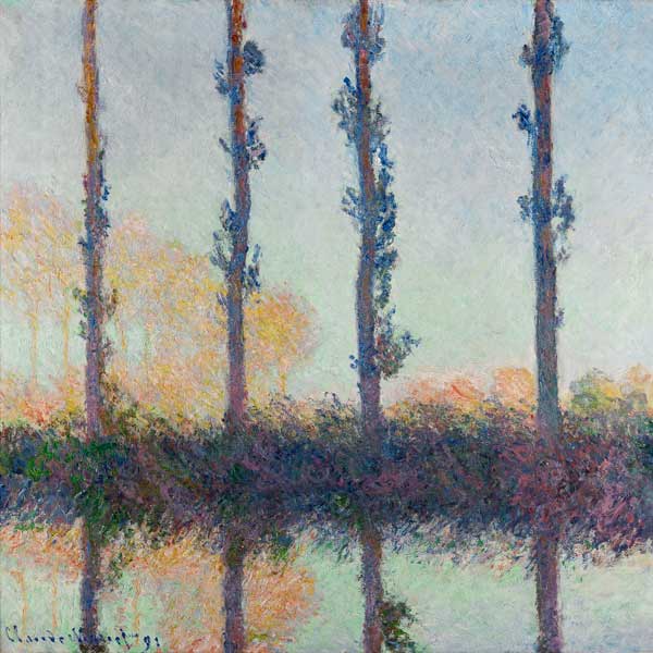 Les quatres arbres a Claude Monet