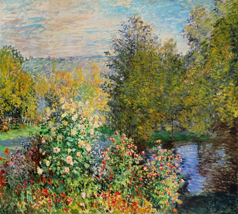 Un angolo del giardino a Montgeron a Claude Monet