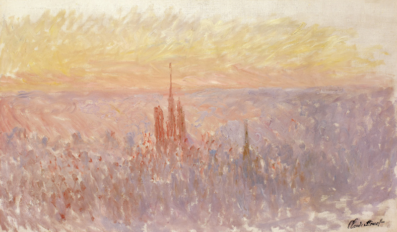 View of Rouen a Claude Monet