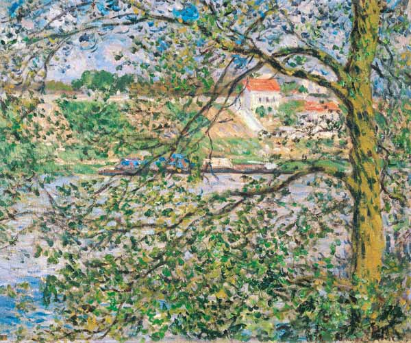 Look through trees a Claude Monet