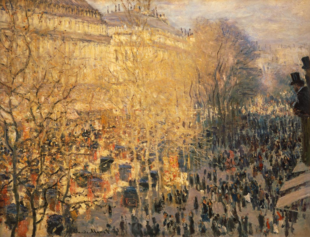 Boulevard des Capucines in Paris a Claude Monet