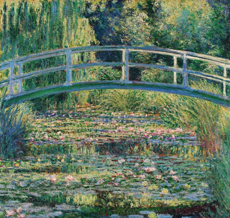 Waterlily Pond a Claude Monet