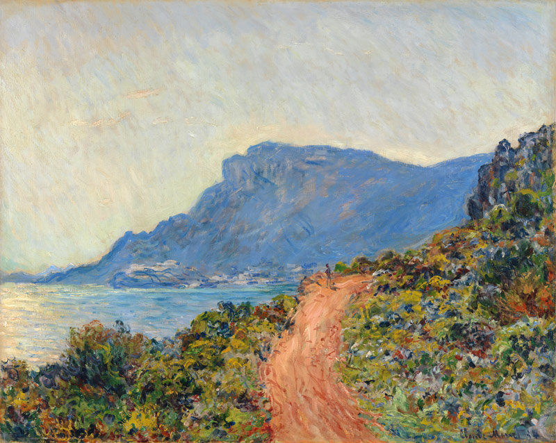 La Corniche near Monaco a Claude Monet