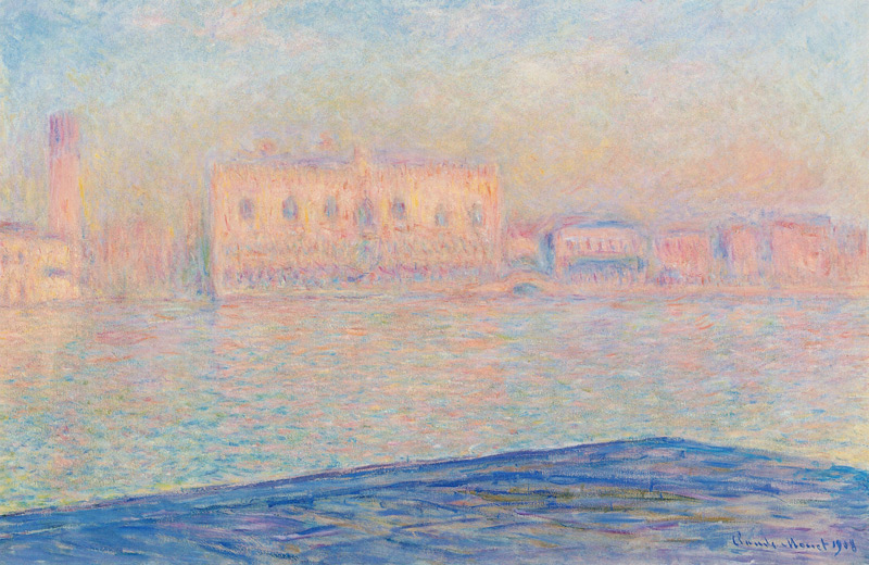 The doge palace seen by San Giorgio Maggiore a Claude Monet