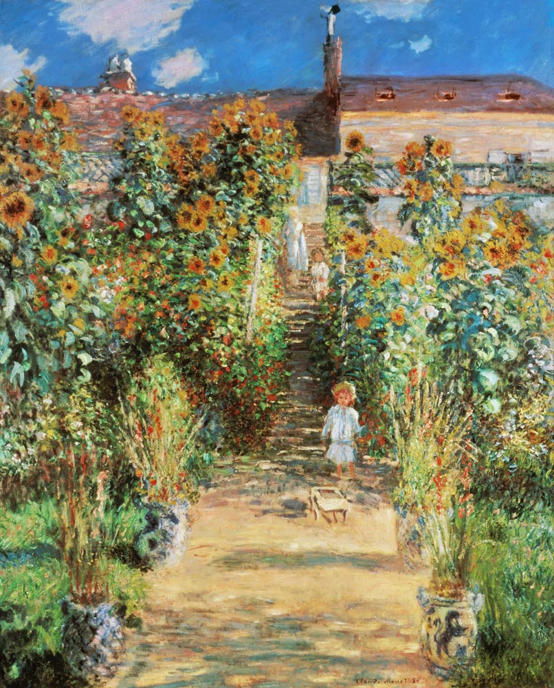 Der Garten des Künstlers in Vétheuil a Claude Monet