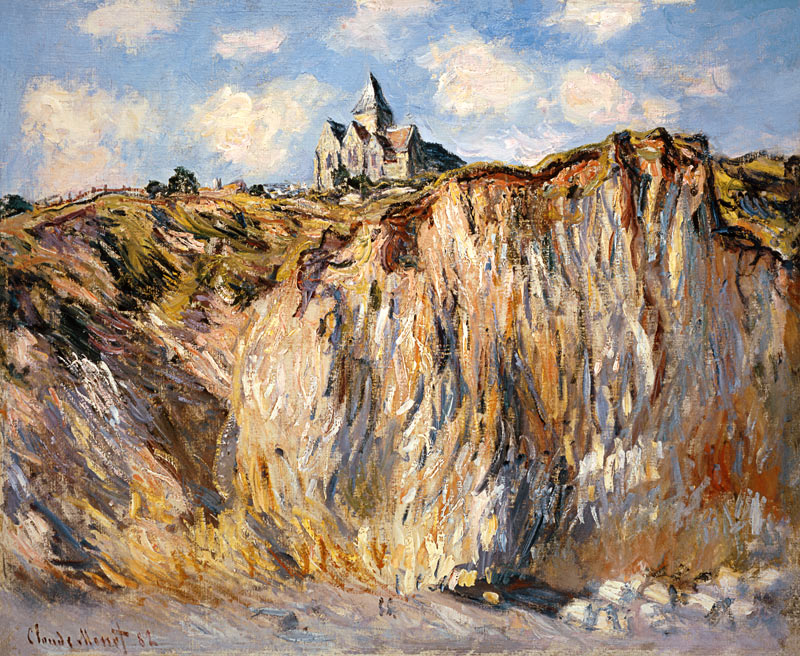 The church of Varengeville in the morning light. a Claude Monet