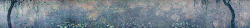 The Water Lilies - The Two Willows a Claude Monet