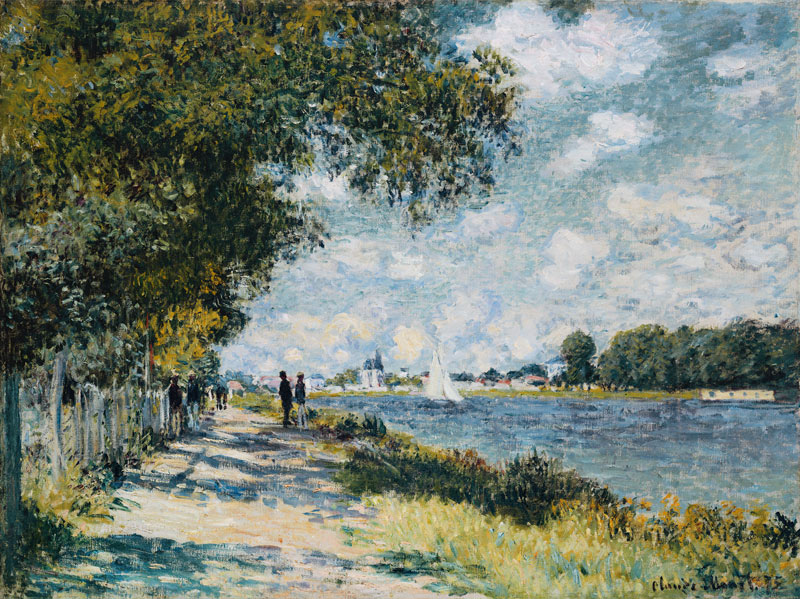 The Seine At Argenteuil a Claude Monet