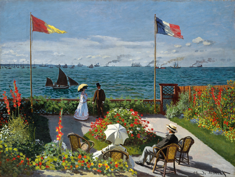 Terrazza a Saint Adresse a Claude Monet