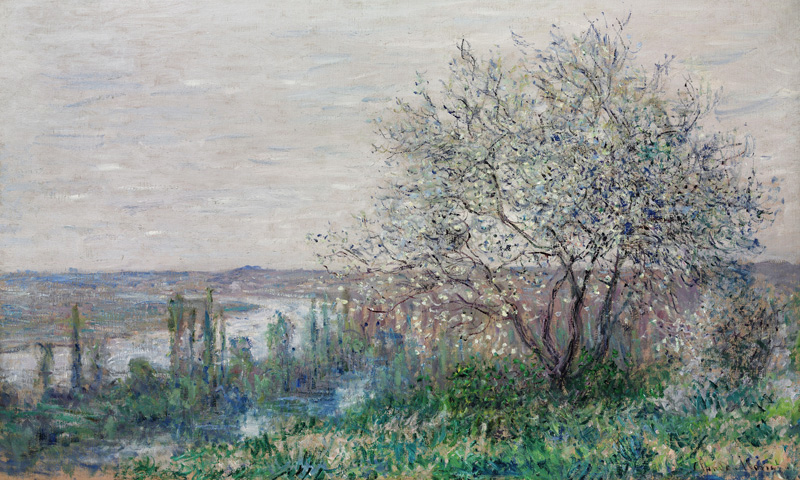 Spring mood in Vétheuil a Claude Monet