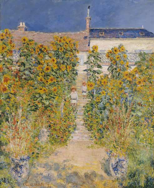 The Artist''s Garden at Vetheuil a Claude Monet