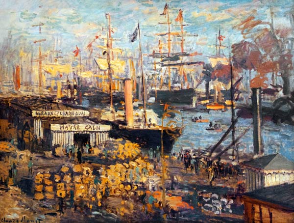 Grand Quai at Havre a Claude Monet