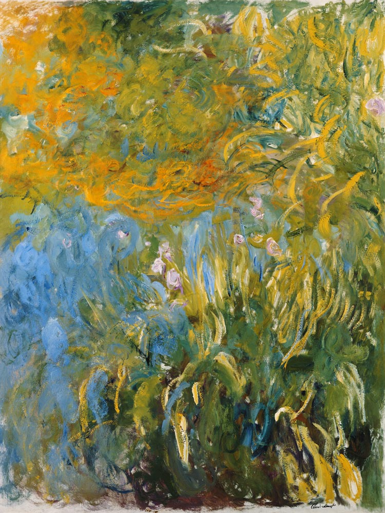 Iris. a Claude Monet