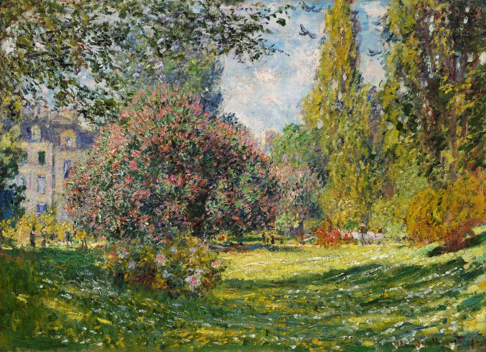 Landschaft: Der Parc Monceau a Claude Monet