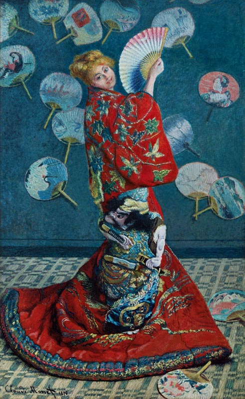 La giapponese, Madame Monet in costume giapponese a Claude Monet