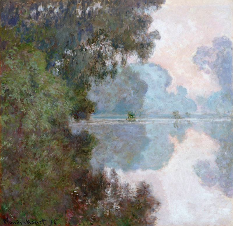 Morgen an der Seine, nahe Giverny a Claude Monet
