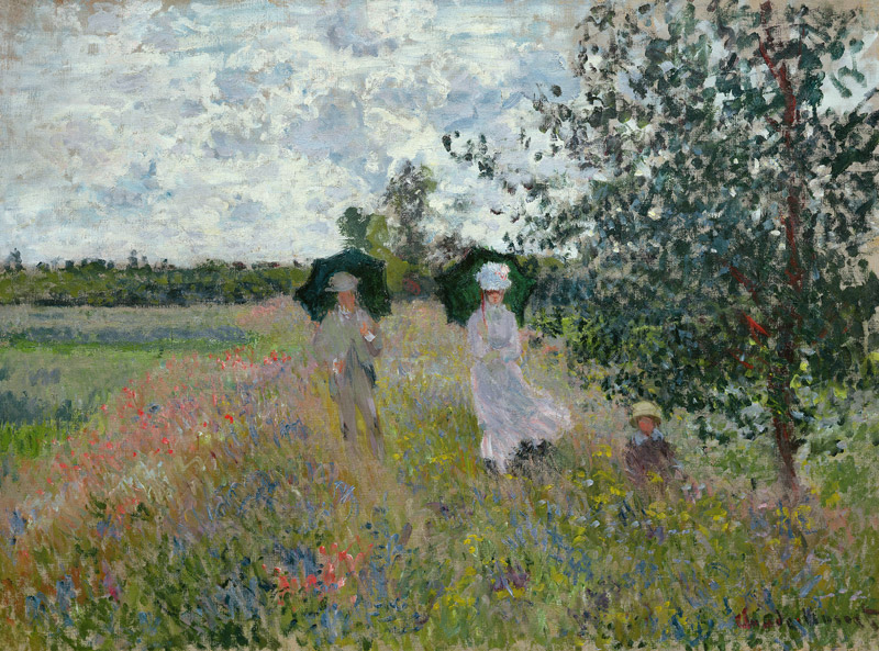 Passeggiata vicino all' Argenteuil a Claude Monet