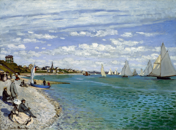 Regatta at Sainte-Adresse a Claude Monet