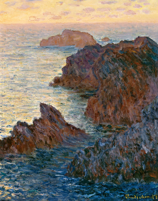 Rocky Point At Port-Goulphar a Claude Monet
