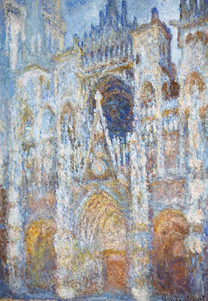 Cattedrale di Rouen in pieno sole a Claude Monet