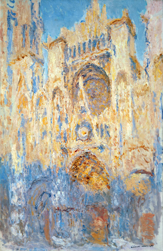 Rouen Cathedral, Effects of Sunlight, Sunset a Claude Monet