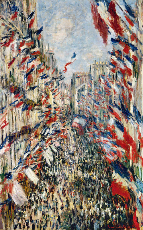 C.Monet, Rue Montorgeuil on 30 June 1878 a Claude Monet