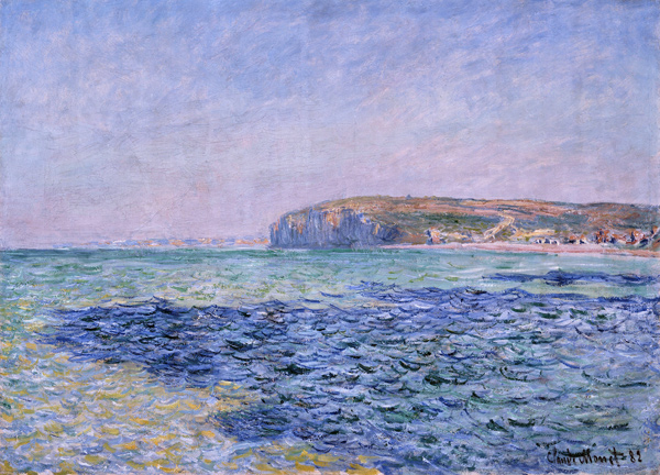 Shadows on the Sea. The Cliffs at Pourville a Claude Monet