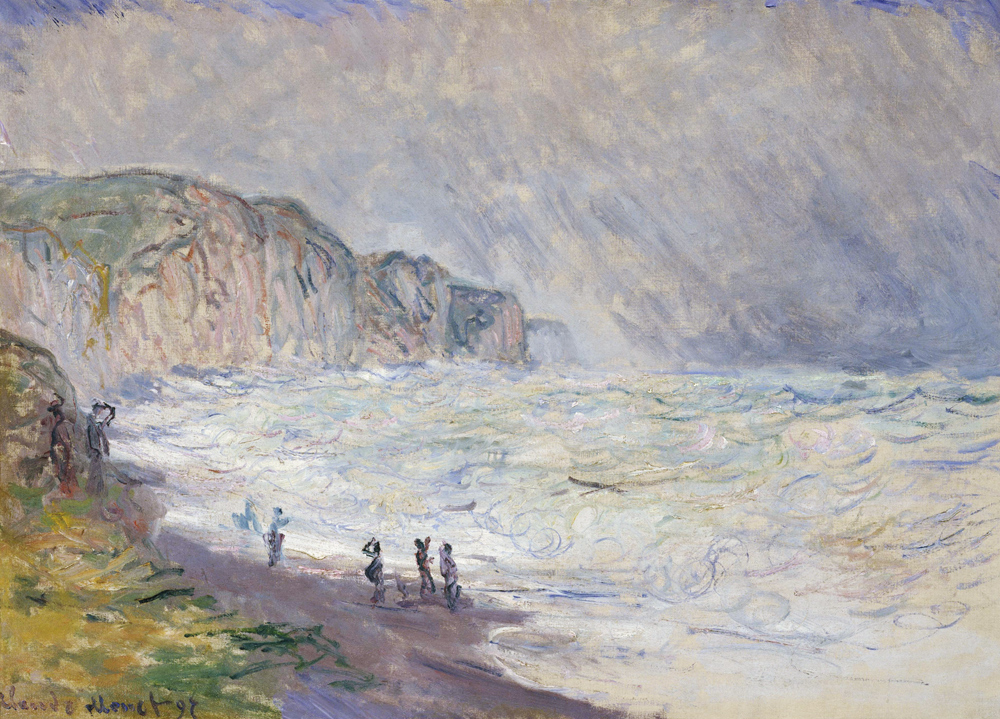 Heavy Sea at Pourville a Claude Monet