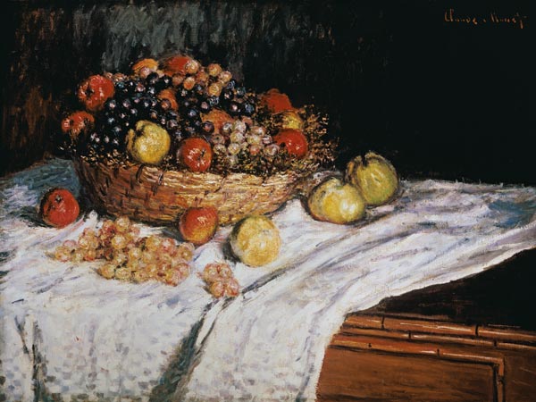 C.Monet, Stillleben mit Trauben u.Aepfeln a Claude Monet