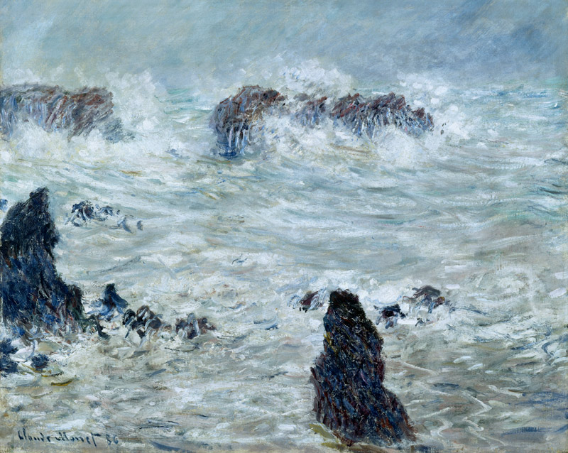 Storm, off the Coast of Belle-Ile a Claude Monet