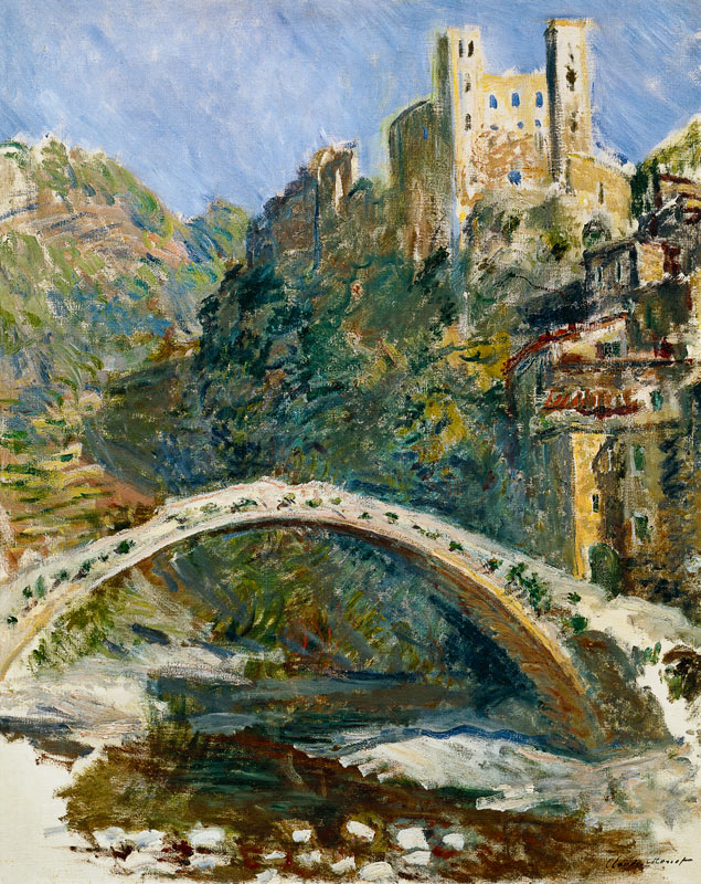The Castle of Dolceacqua a Claude Monet